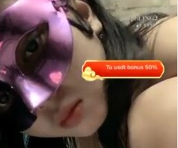 Baby Audrey Lagi Bertopeng Mainin Memek